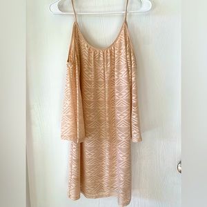 Charlotte Russe cold shoulder print dress